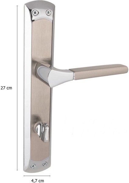 Arpat Arya Grand Lüx Alüminyum Kapı Kolu Krom Saten Wc fiyatları
