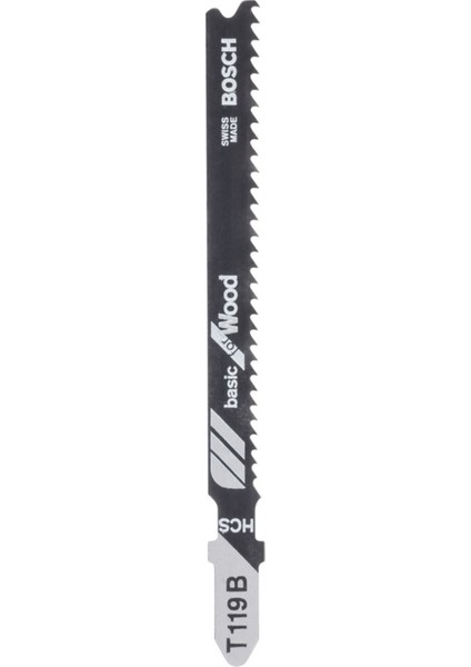 T 119 B Basic For Wood 5'li Dekupaj Testere Bıçağı