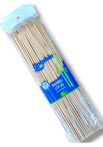 Bambu Çöp Şiş 25CM 2 Paket 100X2 Adet
