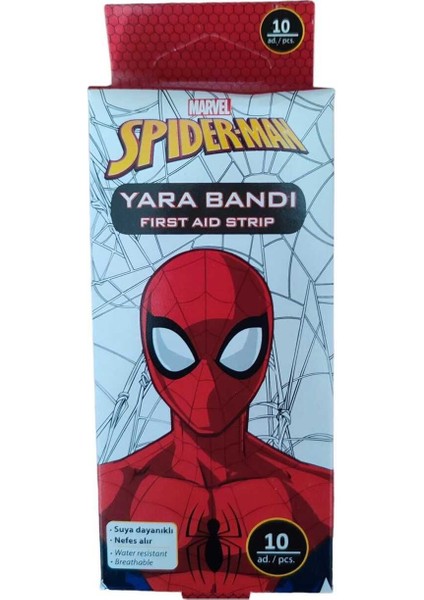 Spıder-Man Çocuk Yara Bandı 10 Adet