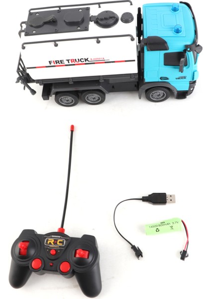 Uzaktan Kumanda Yağmurlama Sanitasyon 1/14 Elektrikli Uzaktan Kumanda Yağmurlama Sanitasyon Kamyon Inşaat Araçları lar Işıkları ve Müzik ile Mühendislik Araba Çocuk Hediye Için (Yurt Dışından)