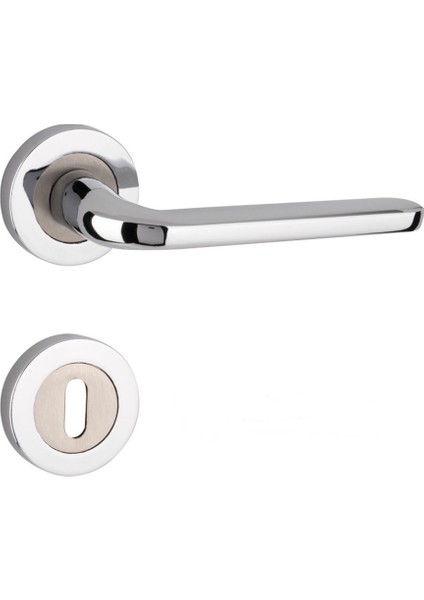 Arpat Likya Yuvarlak Rozetli Oda Kapı Kolu Krom