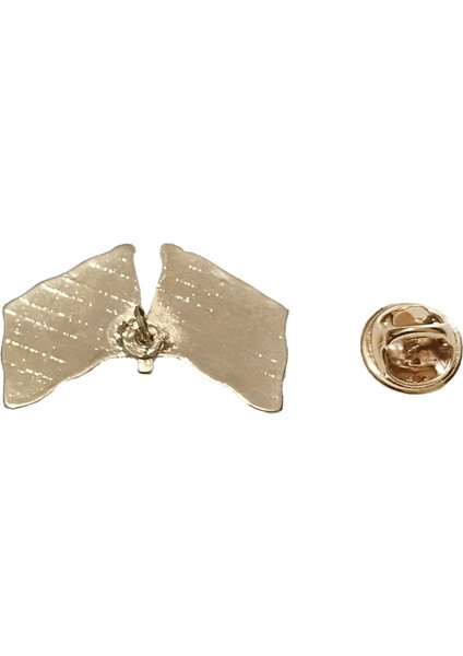 Fransa Türkiye Flamalı Gold Renk Metal Yaka Rozeti 1 Paket 6'lı fiyatları