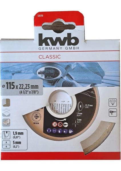 725170 Classıc Elmas 115X22,33 mm