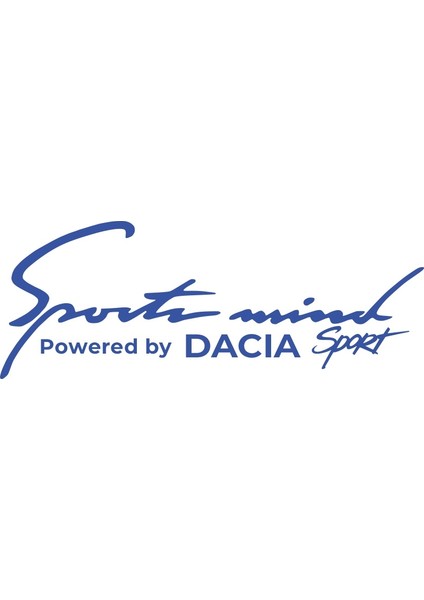 Sports Mind Dacıa Esports Sticker 17X17 cm Mavi