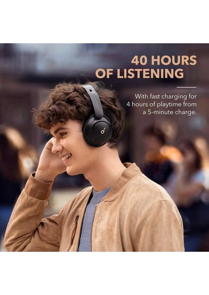 Soundcore Life Q30 Siyah Bluetooth Kulaklık | Anc Gürültü Engelleme, Kablosuz, 40 Saat Batarya