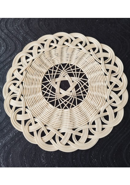 2 Adet %100 Doğal El Yapımı Rattan Supla & Duvar Süsü (1. Sınıf, Dekoratif, Yüksek Kalite)
