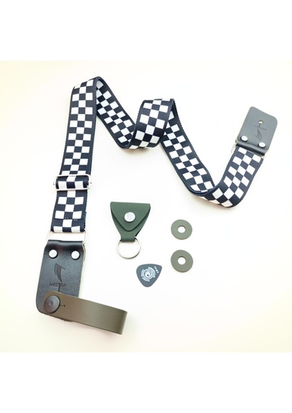 Gitar ve Ukulele Askısı, Guıtar Strap, Bağlantı Ipi ve Pena Hediyeli - Damas