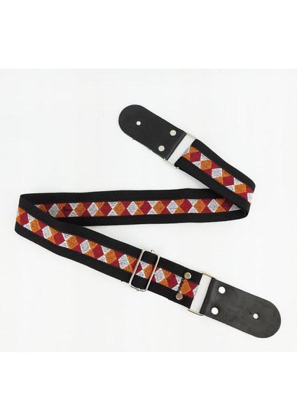 Deri Uçlu Gitar Askısı (Tüm Gitarlarla Uyumludur) Gitar Kayışı Guıtar Strap - Alexıs