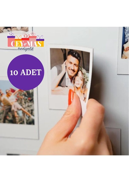 Kişiye Özel Resimli Magnet - Yazı Yazma Imkanı Kaliteli Baskı - 6x9 Cm- 10 Adet