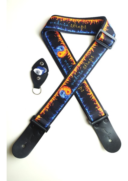 Gitar Askısı (Tüm Gitarlarla Uyumludur) Gitar Kayışı Guıtar Strap - Yıngyang Fıre