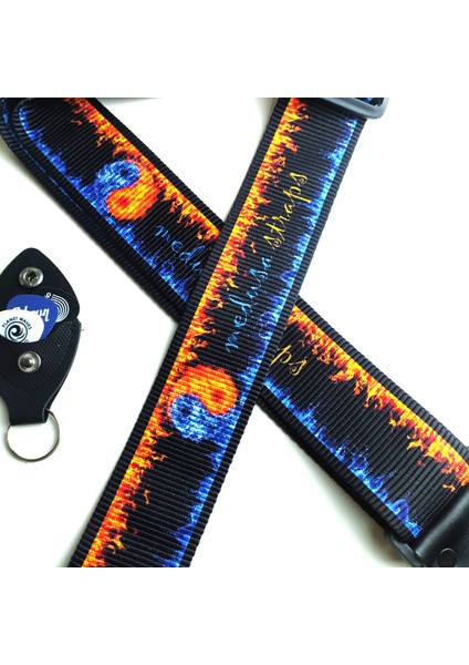Gitar Askısı (Tüm Gitarlarla Uyumludur) Gitar Kayışı Guıtar Strap - Yıngyang Fıre