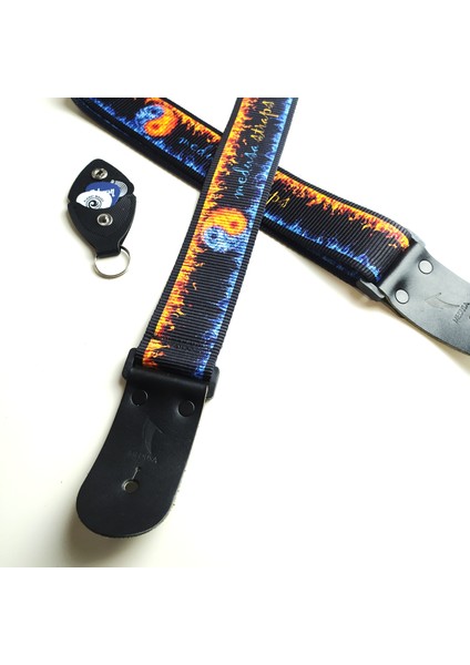 Gitar Askısı (Tüm Gitarlarla Uyumludur) Gitar Kayışı Guıtar Strap - Yıngyang Fıre