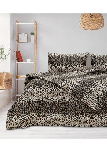 Leopar Çift Kişilik Nevresim Seti | Çarşafsız | +2 yastık Kılıfı +1 Nevresim | %90PAMUK