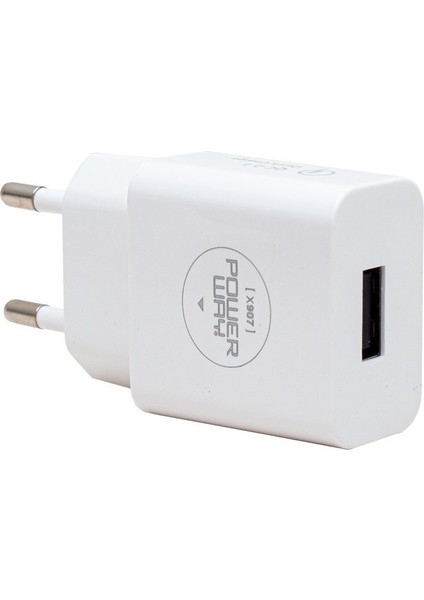 5 Volt 2100 Ma Hızlı Şarj Başlık Adaptörü + IPHONE Kablo Dahil (5024)