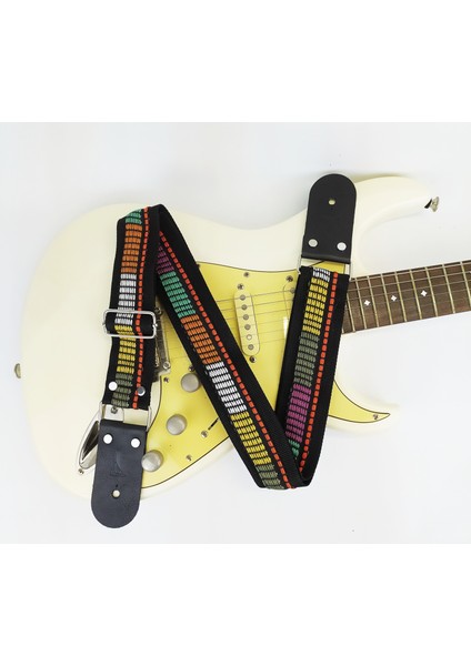 Deri Uçlu Gitar Askısı (Tüm Gitarlarla Uyumludur) Gitar Kayışı Guıtar Strap - Sharon fiyatları