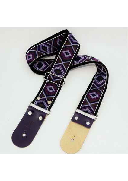 Deri Uçlu Gitar Askısı (Tüm Gitarlarla Uyumludur) Gitar Kayışı Guıtar Strap - Levander modelleri