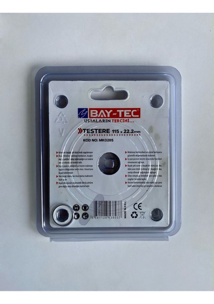 Testere 115XX22.2MM