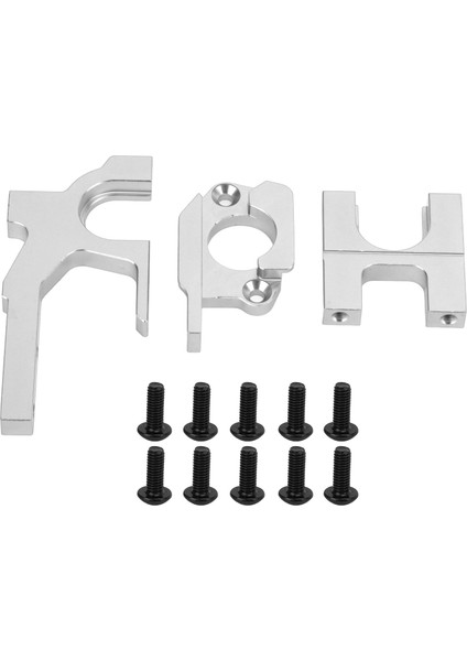 Rc Motor Montajı Wltoys 104001 1/10 Rc Araba Için Alüminyum Alaşım Rc Motor Montajı Tabanı Ayarlanabilir Braket ile Gümüş (Yurt Dışından)