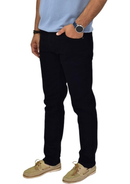 Erkek Regular Fitt Siyah Jeans Pantolon 320 BGL-ST04608