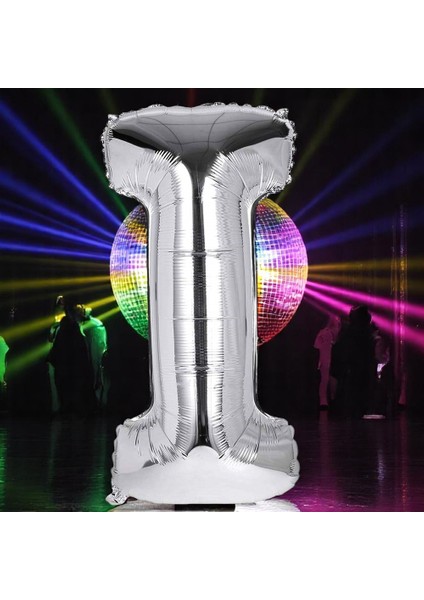 Yüksek Kalite 1 Metre Gümüş I Harf Balon Gümüş I Harfi Folyo Balon Helyum Gazına Uçan Balona Uygun