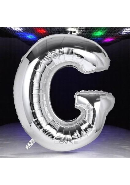 Yüksek Kalite 1 Metre Gümüş G Harf Balon Gümüş G Harfi Folyo Balon Helyum Gazına Uçan Balona Uygun