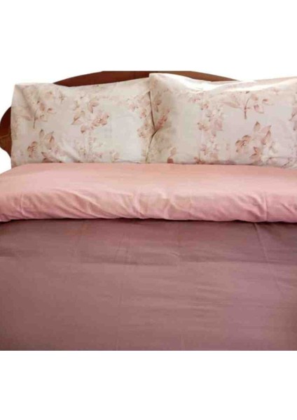 Plain King Size %100 Pamuk Nevresim Yastık Set
