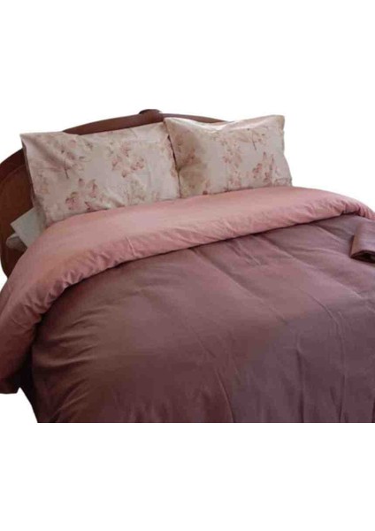 Plain King Size %100 Pamuk Nevresim Yastık Set
