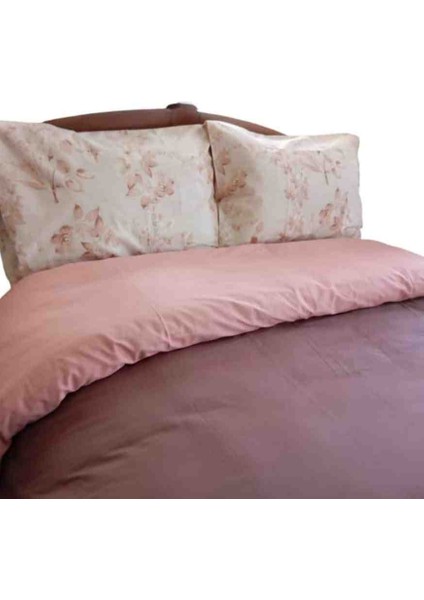 Plain King Size %100 Pamuk Nevresim Yastık Set