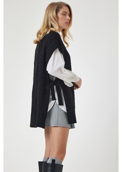 Bağlama Detaylı Oversize Triko Süveter fiyatları