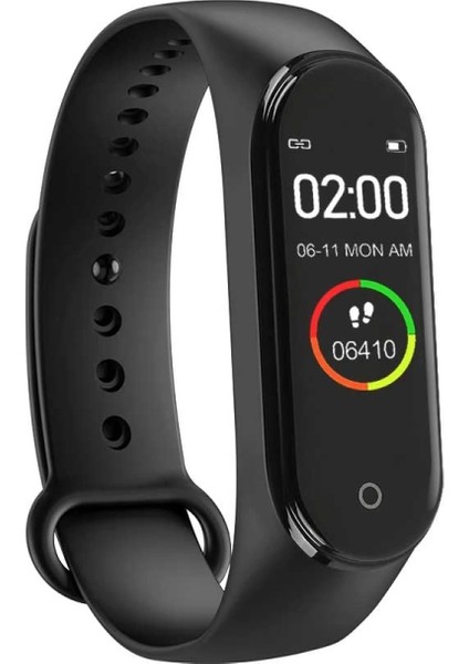 M4 Akıllı Saat Bileklik Kalp Hızı Kan Baasıncı Nabız Pedometre Smaart Watch