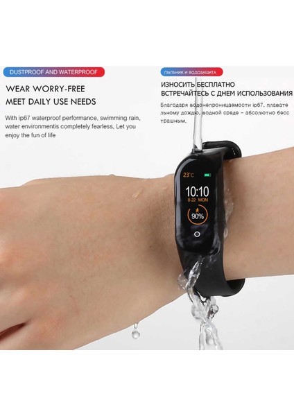 M4 Akıllı Saat Bileklik Kalp Hızı Kan Baasıncı Nabız Pedometre Smaart Watch indirimleri