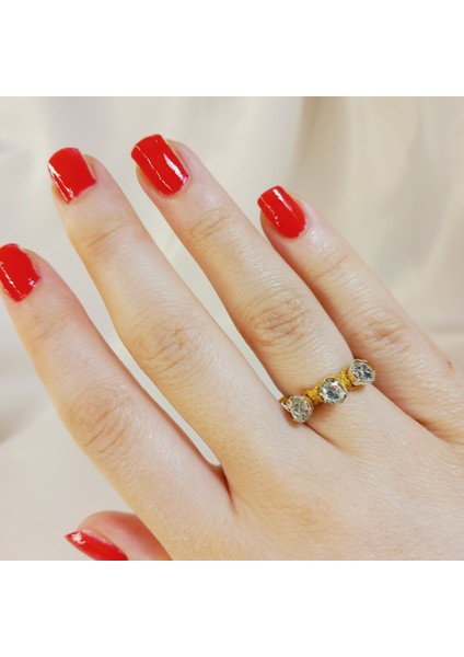 El Yapımı Altın Rengi Ip Örgü Makrome Ayarlanabilir Asansörlü Beyoğlu Taşı Üçtaş Yüzük, Kadın Ayarlanabilir Tria Yüzük, Taşlı Yüzük, Üçtaş Yüzük, Tria Yüzük, Makrome Yüzük, Kadın Yüzük modelleri