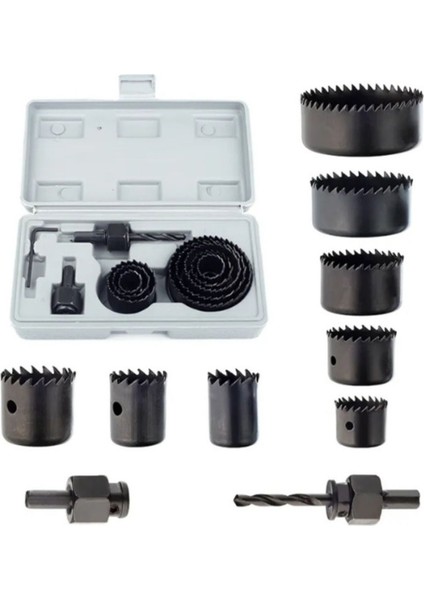 Profesyonel 11 Parça Panç Seti Kartonpiyer Sunta Alçıpan Testere Takımı Kartonpiyer