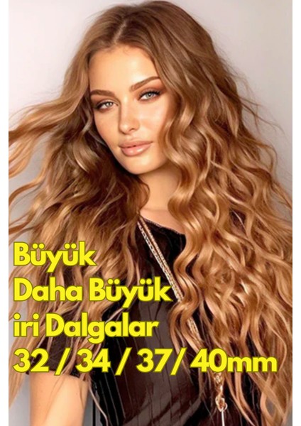 Wag Maşa 4 Ayarlı Siyah Renk Ultra Derin Iri Dalgalar (32MM/34MM/37MM/40MM Ayarlanabilir Özellikli)