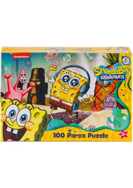 Fırsat Byr Spongebob 100 Parça Puzzle -Lç Yeni