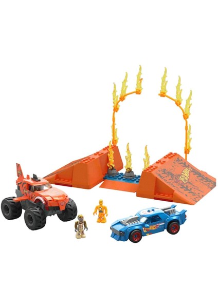 Fırsat Byr HKF88 Mega™ ® Smash N Crash Tiger Shark Çarpışma Seti 245 Parça +5 Yaş Yeni