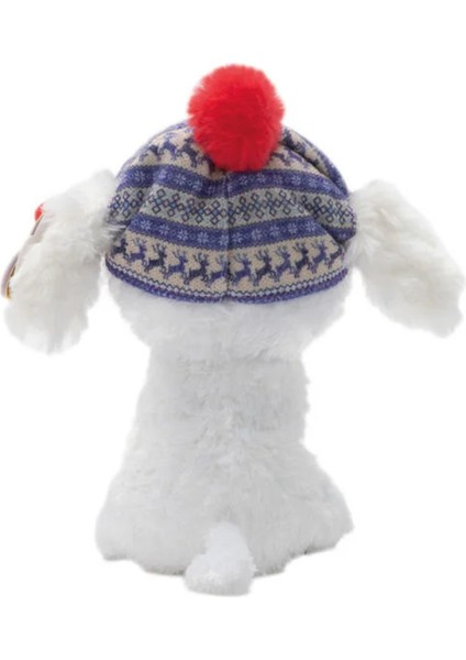 Fırsat Byr Bereli Beyaz Peluş Köpek Sleighbell 18 cm Yeni