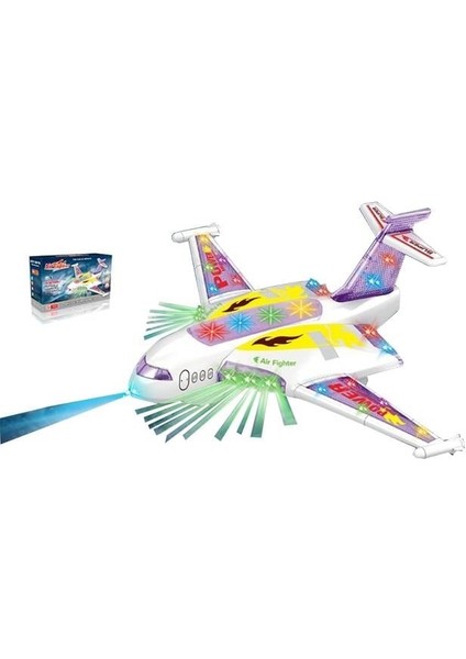 Fırsat Byr Yerde Gezen Işıklı Sesli Çarp Dön Uçak 37X27 cm Yeni