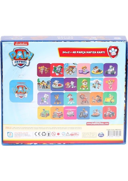 Fırsat Byr PW7933 Paw Patrol Hafıza Oyunu Yeni