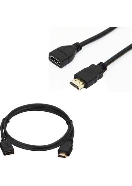 HDMI Kablo Erkek-Dişi 30 cm Uzatma (Mini Hd Recevier Için) Yeni