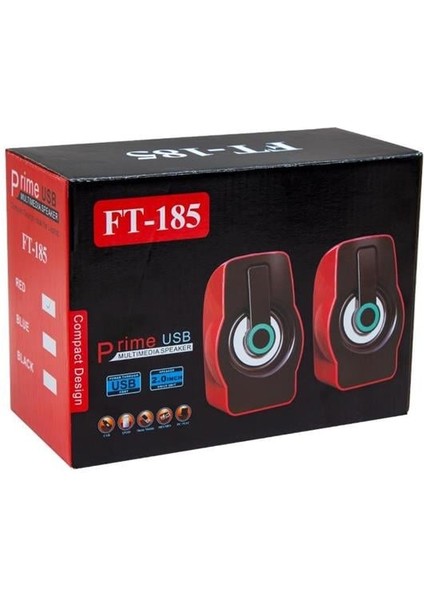 Fırsat Byr MV-4941 USB Hoparlör Rgb Işıklı Siyah/mavi-Siyah/kırmızı (2*3 Watt - 4 Ohm) Yeni
