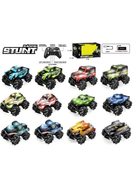 Şarjli Stunt 4x4 Işikli Uzaktan Kumandali Araba
