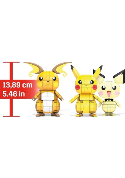 Fırsat Byr GYH06 Mega Pokemon - Pikachu Dönüşüm 3lüsü 621 Parça Yeni