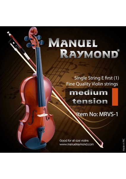 Fırsat Byr Keman Teli Tek 1. Mi Manuel Raymond Mrvs1 (8585) Yeni