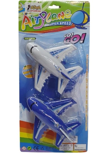 Fırsat Byr Yolcu Uçak 2'li Set 14 cm Yeni