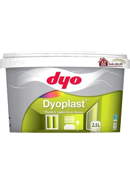 Fırsat Byr Dyo Dyoplast Plastik Iç Cephe Boyası 2,5 Litre Siyah Yeni