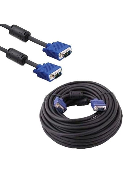 15PIN Erkek-Erkek 40 Metre VGA Kablo Yeni