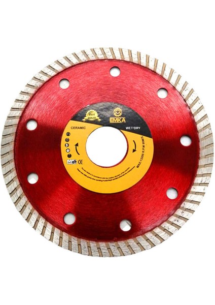 Mermer Granit Seramik Ince Hassas Turbo Kesici Disk 115X22.2-3MM (5162)