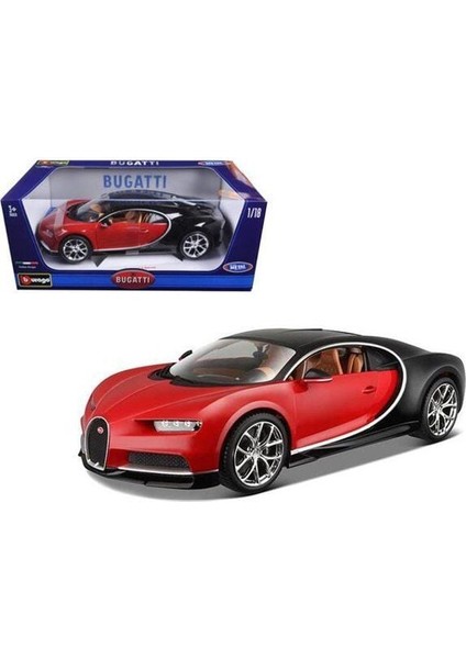 Fırsat Byr 1:18 Bugatti Chiron Kırmızı Model Araba Yeni